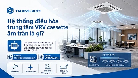 Tìm hiểu về hệ thống điều hòa trung tâm VRV casstle âm trần