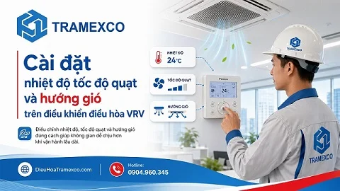 Chi tiết cách dùng điều khiển điều hòa trung tâm VRV