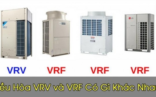 Sự khác biệt giữa điều hòa trung tâm VRV và VRF là gì?