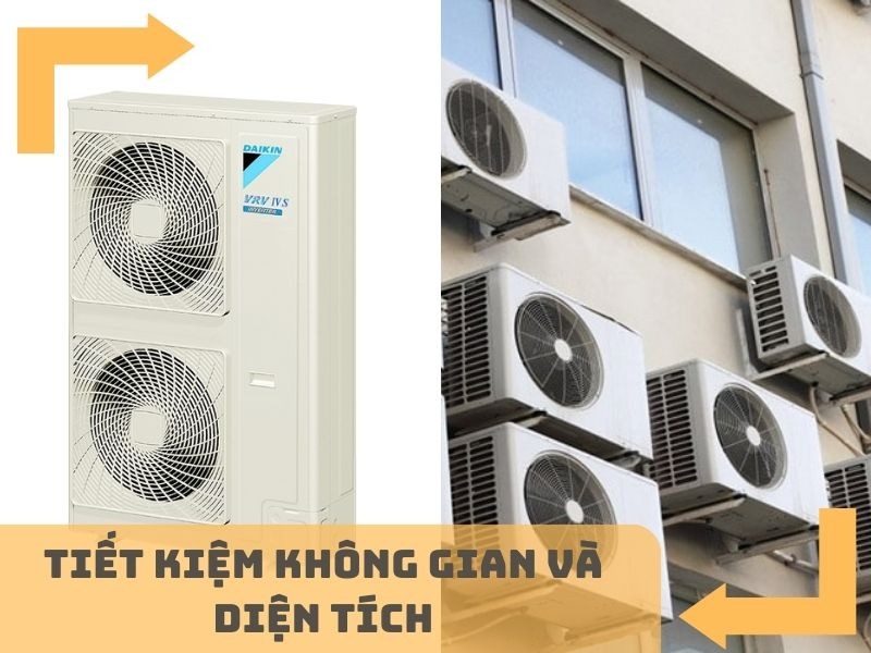 Điều hoà trung tâm cho gia đình tiết kiệm không gian và diện tích lắp đặt