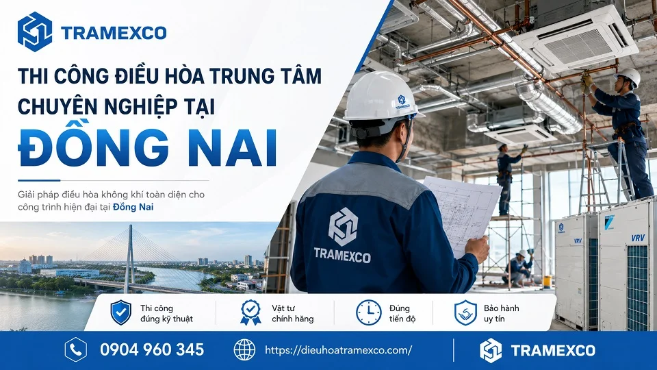 Kỹ sư thiết kế hệ thống điều hòa trung tâm cho công trình tại Đồng Nai