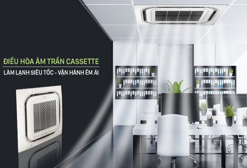 Điều hòa âm trần còn được gọi là điều hòa cassette hay máy lạnh âm trần