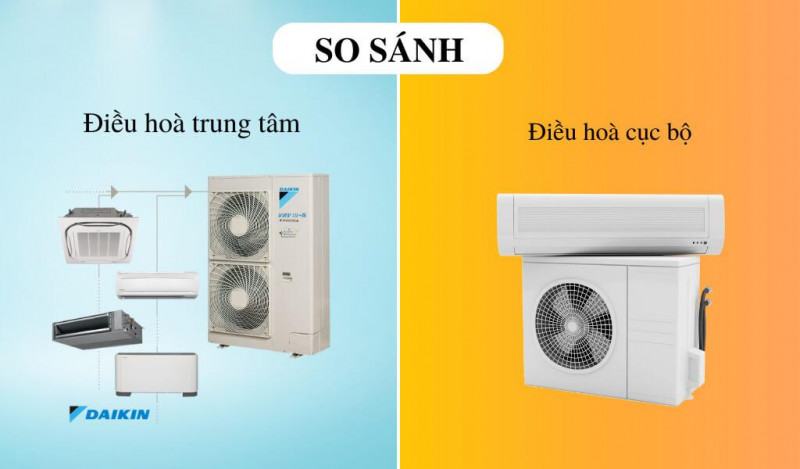 Tìm hiểu điểm khác nhau giữa điều hòa trung tâm và điều hòa cục bộ