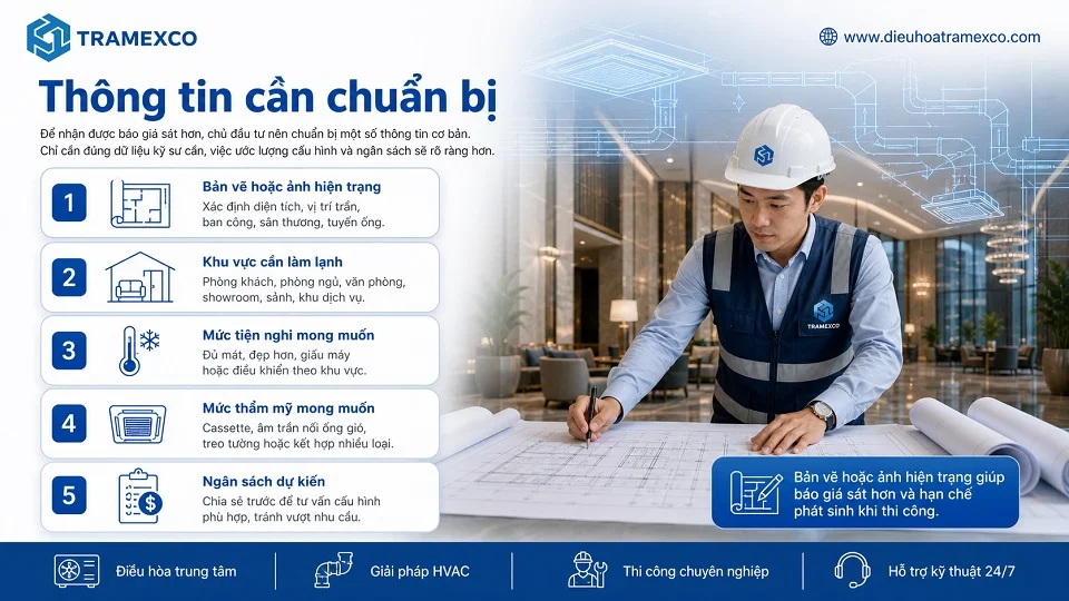 Bản vẽ mặt bằng giúp bóc tách báo giá LG Multi V chính xác hơn