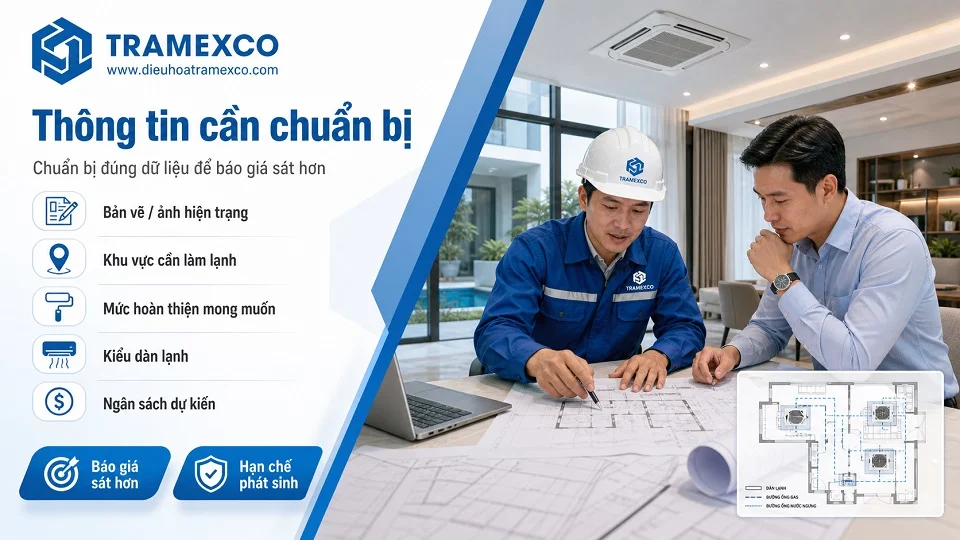 Bản vẽ mặt bằng giúp bóc tách báo giá Panasonic VRF chính xác hơn