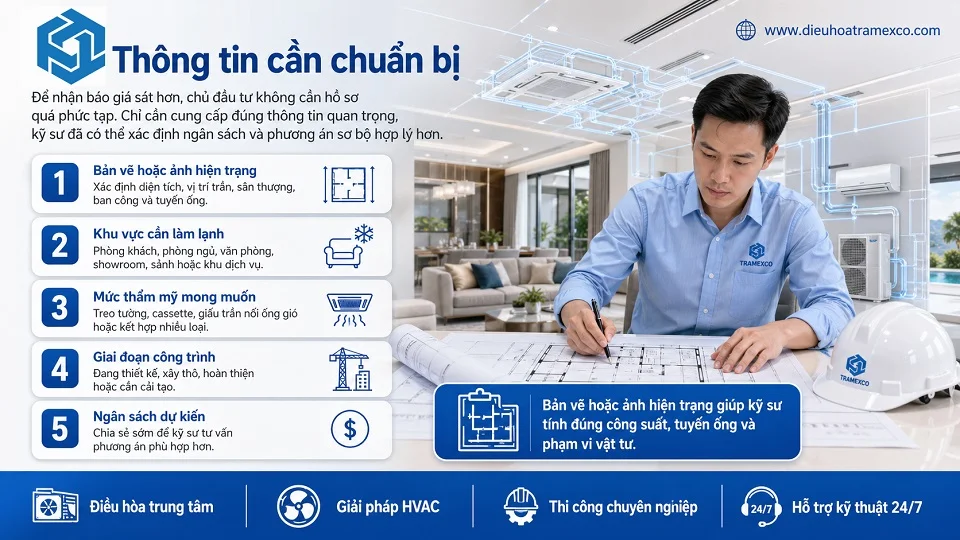 Bản vẽ mặt bằng hỗ trợ bóc tách báo giá Toshiba VRF chính xác hơn