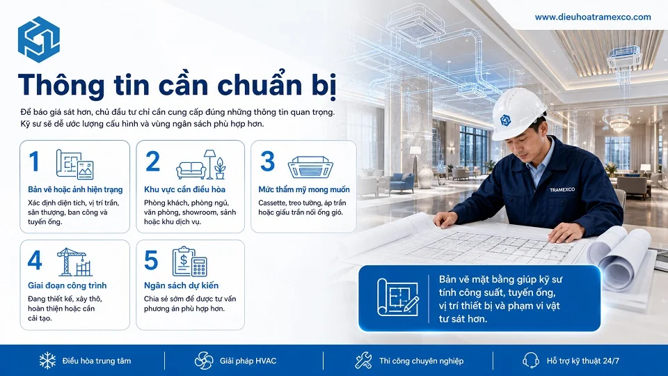 Bản vẽ mặt bằng giúp bóc tách báo giá Mitsubishi Heavy VRF chính xác hơn
