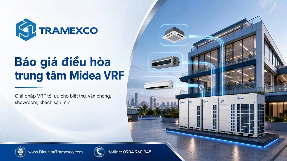Tư vấn báo giá hệ thống điều hòa trung tâm Midea VRF cho công trình