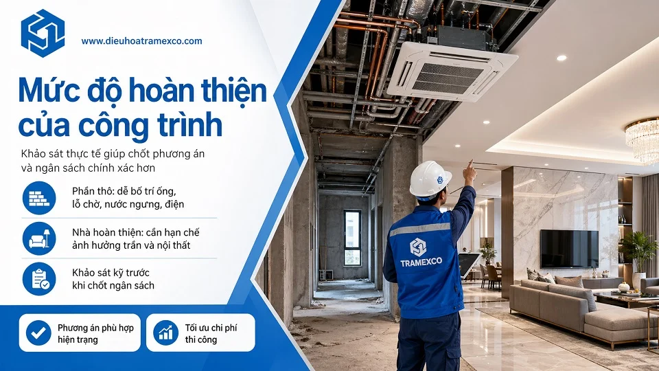 Lắp đặt dàn lạnh âm trần cho hệ thống Daikin VRV